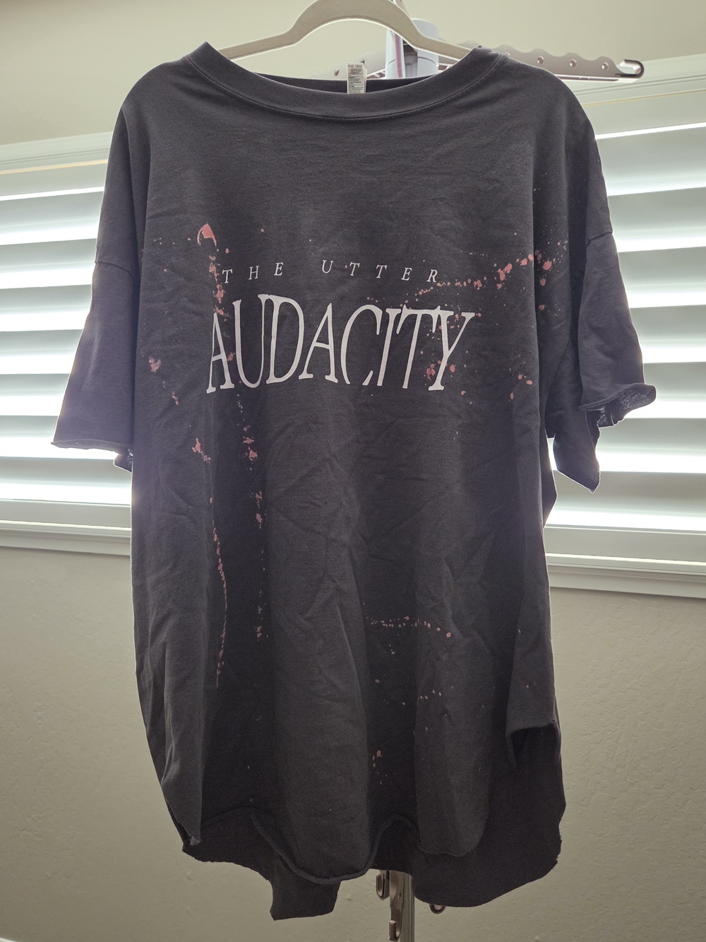 Faded Black 'The Utter Audacity' Graphic Tee